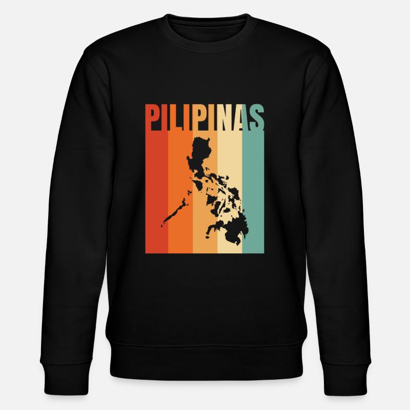 Pilipinas Home Pride Gift - Stanley/Stella CHANGER Unisex Organic Sweatshirt - black
