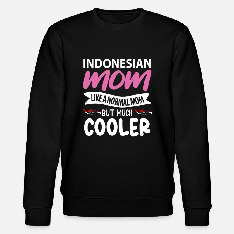 Indonesia Mama Gift - Stanley/Stella CHANGER Unisex Organic Sweatshirt - black