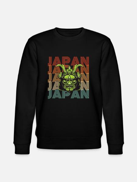 Japan warrior gift - Stanley/Stella CHANGER Unisex Organic Sweatshirt - black