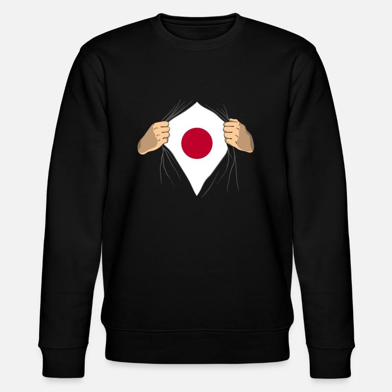 Stolzes Japan geschenk - Stanley/Stella Unisex Bio-Sweatshirt CHANGER  - Schwarz