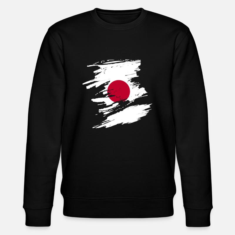 Support Japan gift - Stanley/Stella CHANGER Unisex Organic Sweatshirt - black