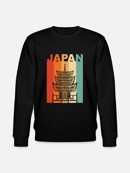 Japan temple gift - Stanley/Stella CHANGER Unisex Organic Sweatshirt - black