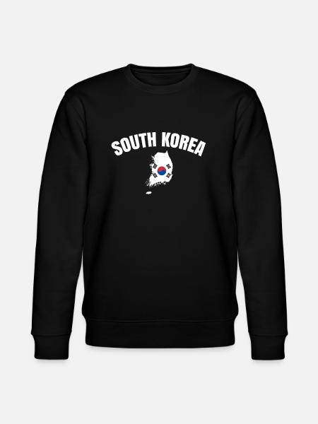 South Korea Hometown Gift - Stanley/Stella CHANGER Unisex Organic Sweatshirt - black