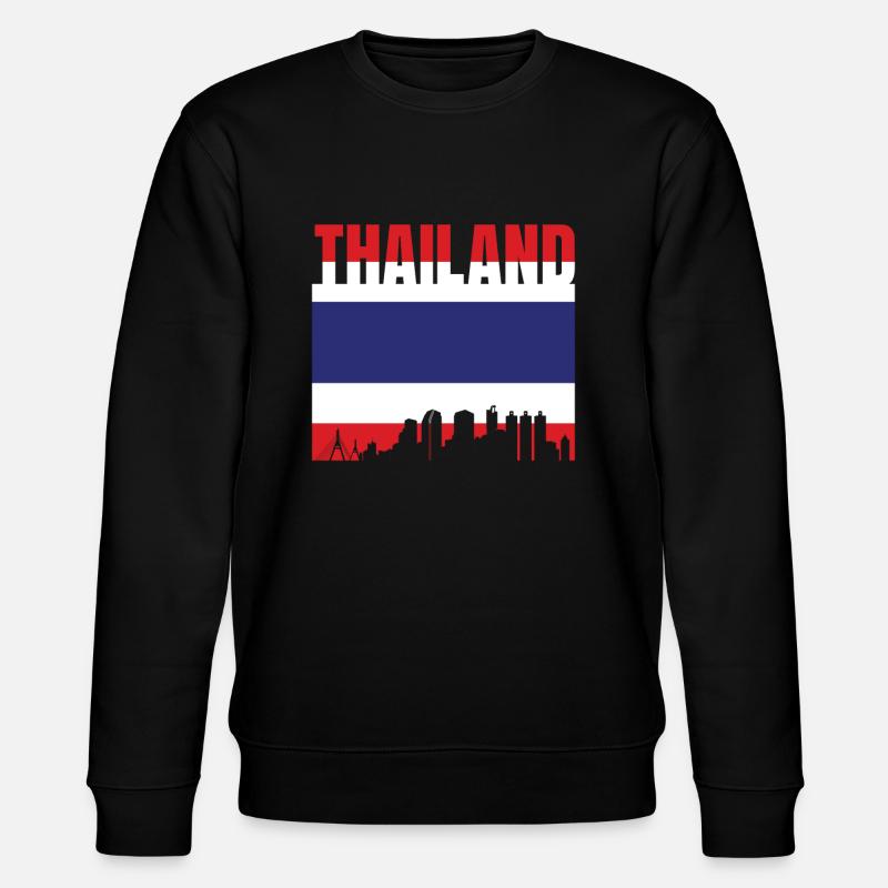 Thaïlande Drapeau Skyline Cadeau - Sweat bio CHANGER Stanley/Stella Unisexe - noir