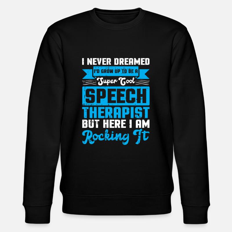 Sprachtherapeut Logopäde Geschenk - Stanley/Stella Unisex Bio-Sweatshirt CHANGER  - Schwarz