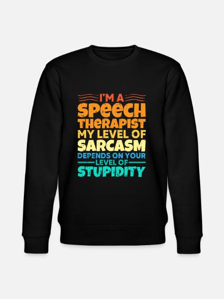 Sprachtherapeut Logopäde Geschenk - Stanley/Stella Unisex Bio-Sweatshirt CHANGER  - Schwarz