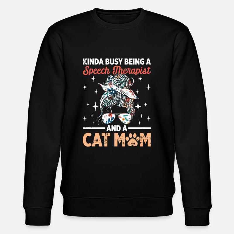 Sprachtherapeut Logopäde Geschenk - Stanley/Stella Unisex Bio-Sweatshirt CHANGER - Schwarz
