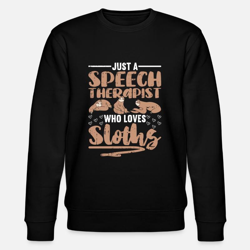 Sprachtherapeut Logopäde Geschenk - Stanley/Stella Unisex Bio-Sweatshirt CHANGER - Schwarz
