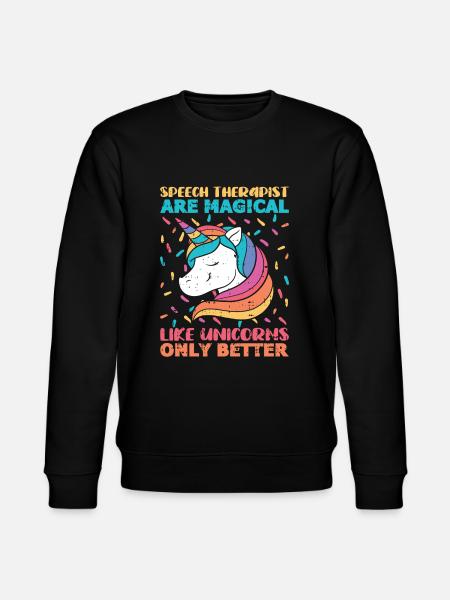 Sprachtherapeut Logopäde Geschenk - Stanley/Stella Unisex Bio-Sweatshirt CHANGER - Schwarz