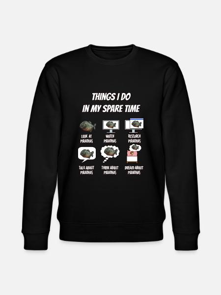 Piranha Geschenk - Stanley/Stella Unisex Bio-Sweatshirt CHANGER - Schwarz