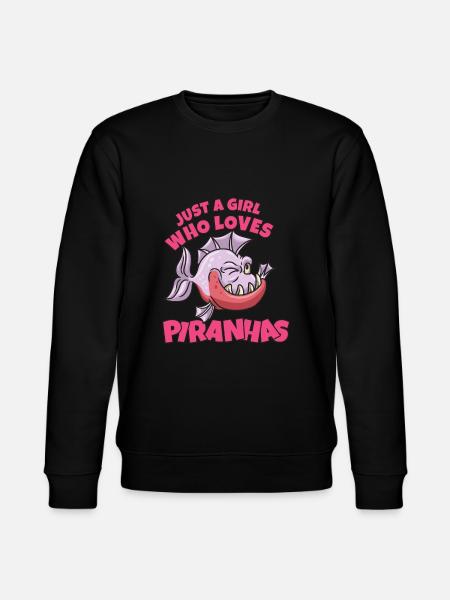 Piranha Geschenk - Stanley/Stella Unisex Bio-Sweatshirt CHANGER  - Schwarz