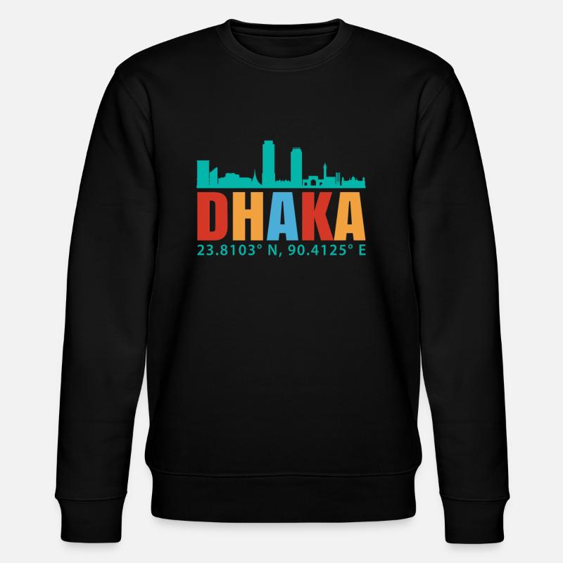 Dhaka - Stanley/Stella Unisex Bio-Sweatshirt CHANGER  - Schwarz