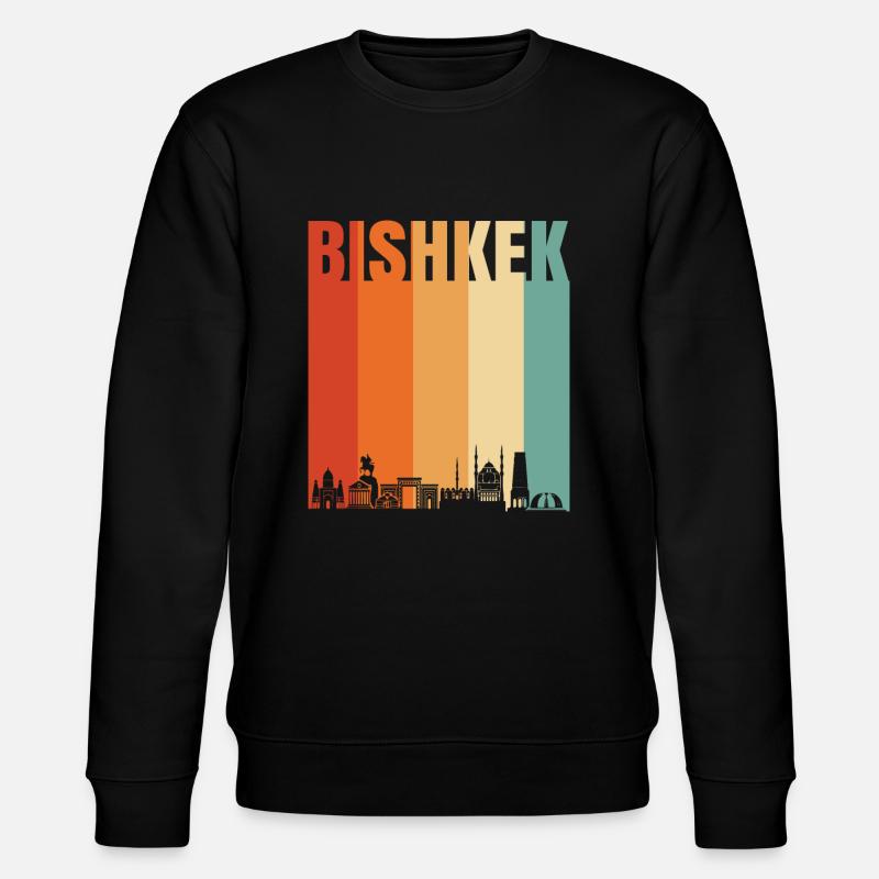 Bischkek - Stanley/Stella Unisex Bio-Sweatshirt CHANGER  - Schwarz