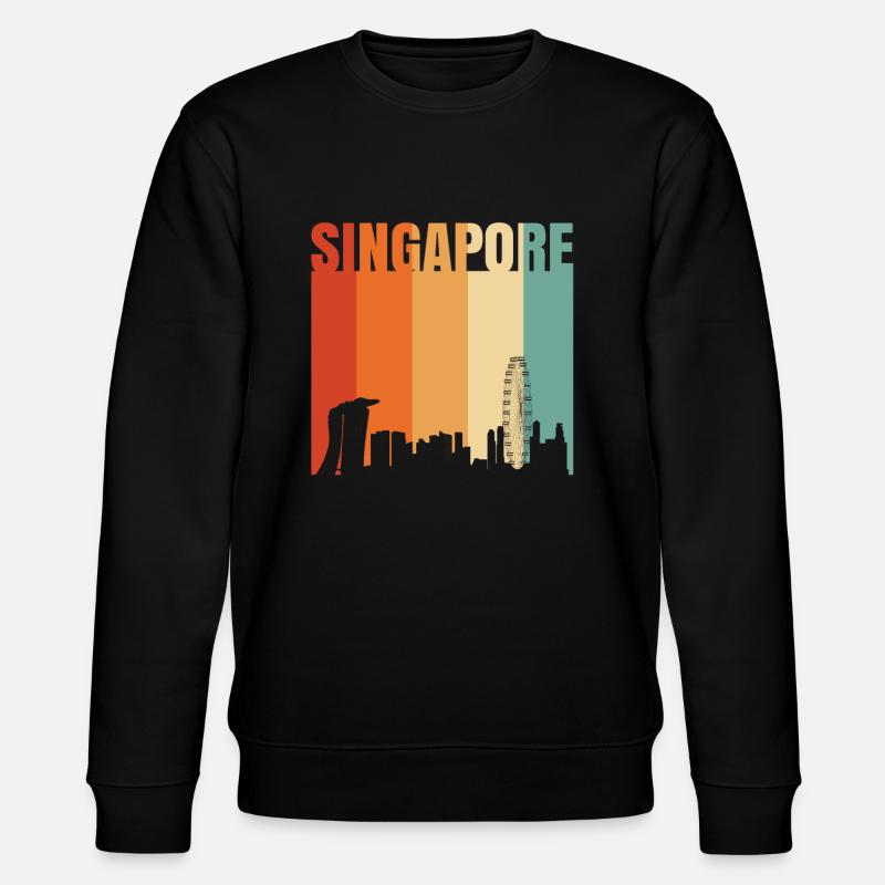 Singapur - Stanley/Stella Unisex Bio-Sweatshirt CHANGER  - Schwarz