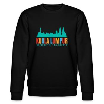 Kuala Lumpur - Sweat bio CHANGER Stanley/Stella Unisexe - noir - Devant - Nik (191cm) & Marisol (170cm)