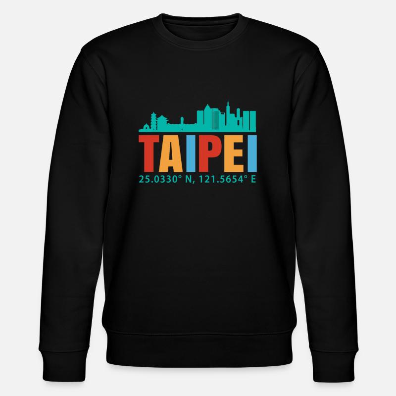Taipeh - Stanley/Stella Unisex Bio-Sweatshirt CHANGER  - Schwarz