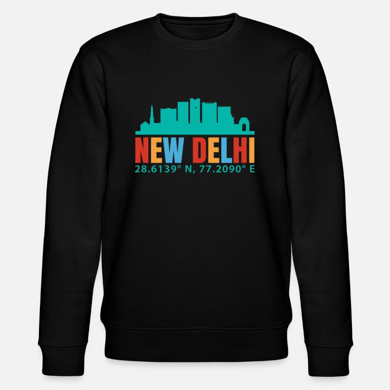 Neu-delhi - Stanley/Stella Unisex Bio-Sweatshirt CHANGER  - Schwarz