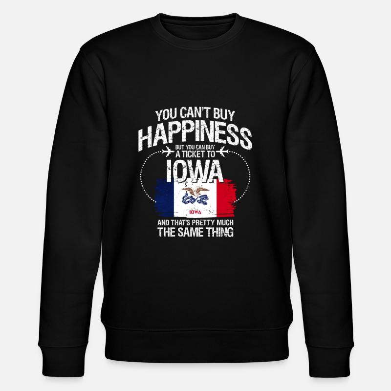 Iowa - Stanley/Stella Unisex Bio-Sweatshirt CHANGER - Schwarz