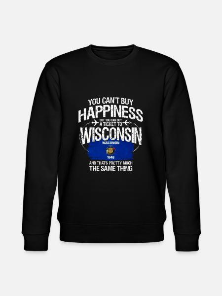 Wisconsin - Stanley/Stella CHANGER Unisex Organic Sweatshirt - black