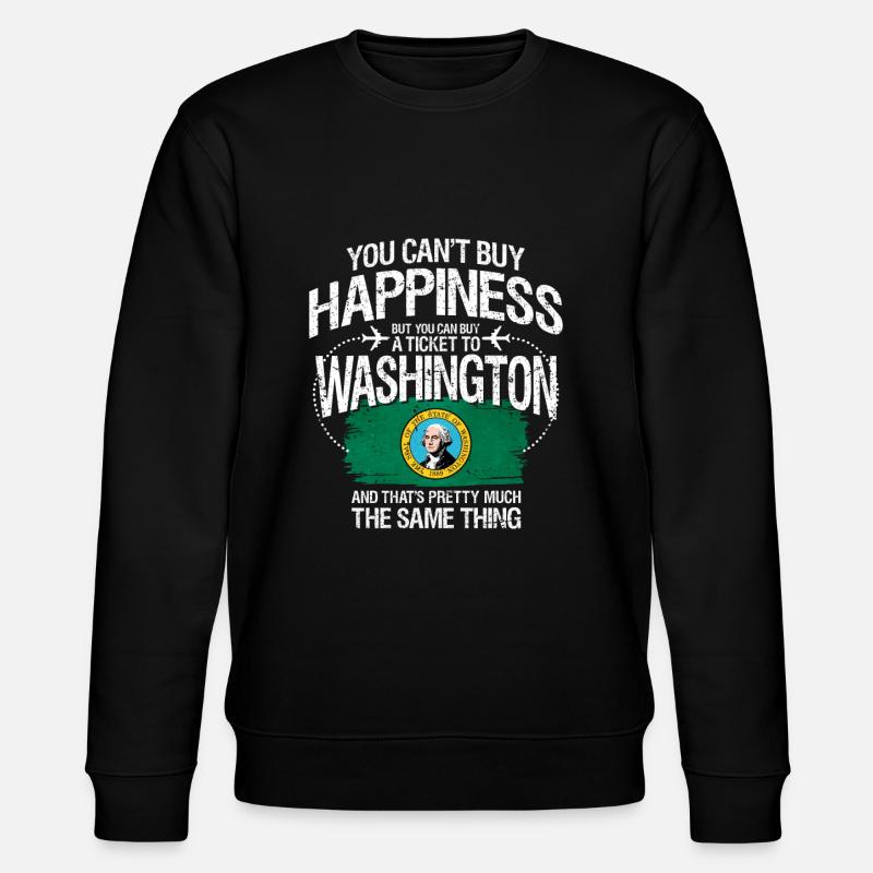 Washington - Stanley/Stella Unisex Bio-Sweatshirt CHANGER - Schwarz