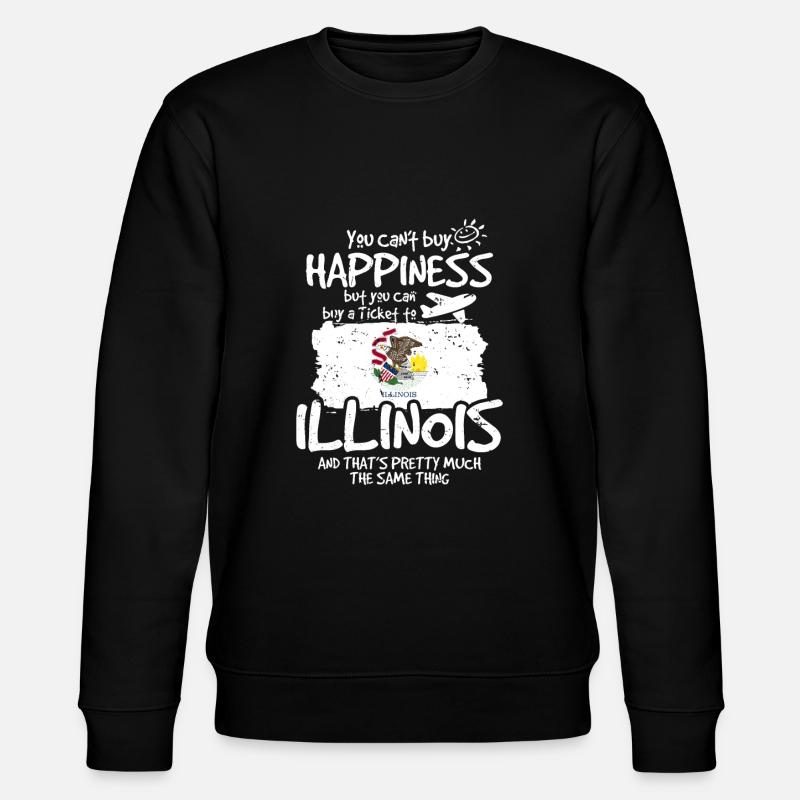 Illinois - Stanley/Stella Unisex Bio-Sweatshirt CHANGER  - Schwarz