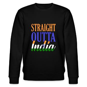 Indien - Stanley/Stella Unisex Bio-Sweatshirt CHANGER  - Schwarz - Vorne - Nik (191cm) & Marisol (170cm)