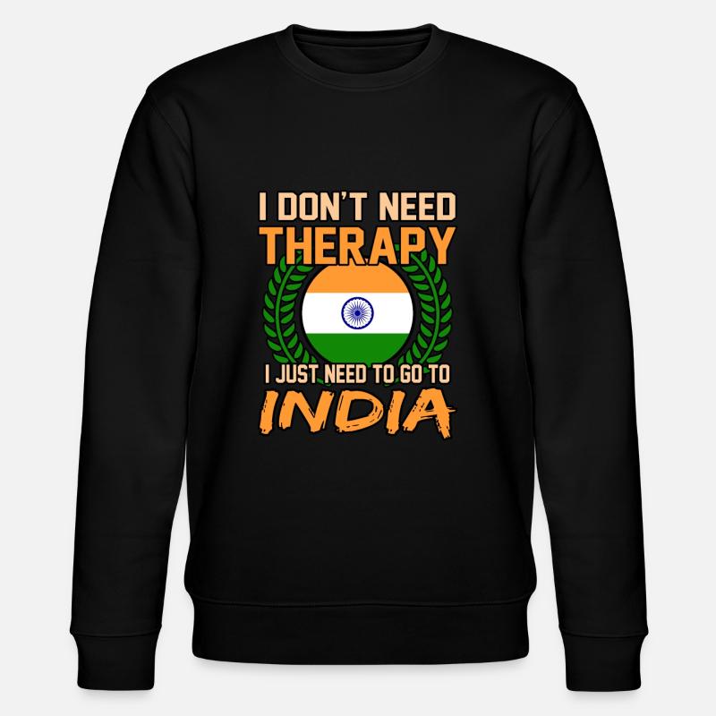 Indien - Stanley/Stella Unisex Bio-Sweatshirt CHANGER  - Schwarz