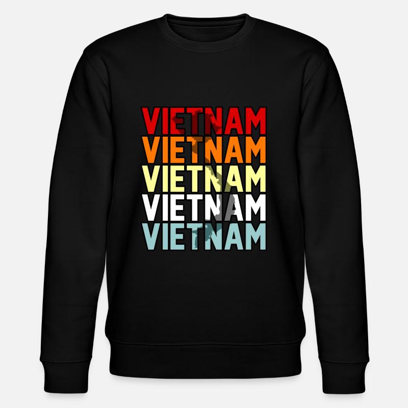 Vietnam - Stanley/Stella Unisex Bio-Sweatshirt CHANGER  - Schwarz