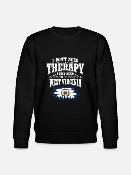 West Virginia - Stanley/Stella CHANGER Unisex Organic Sweatshirt - black