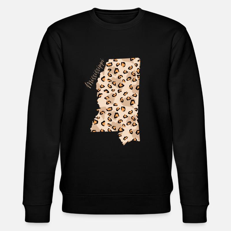 Mississippi Leopard Pattern Map Leo - Sweat bio CHANGER Stanley/Stella Unisexe - noir