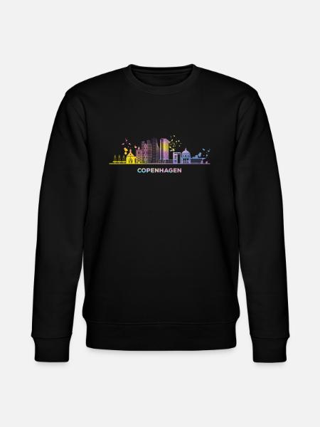 Københavns skyline København - Stanley/Stella økologisk unisex-sweatshirt CHANGER  - sort