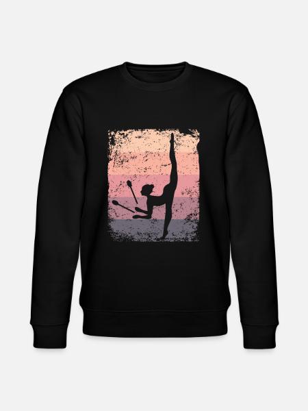 Gymnast Legs Retro Rhythmic Gymnastics - Stanley/Stella CHANGER Unisex Organic Sweatshirt - black