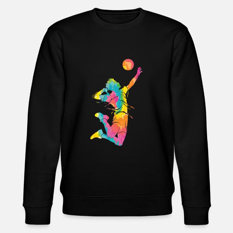 Joueurs de volley-ball enfants beach-volley - Sweat bio CHANGER Stanley/Stella Unisexe - noir