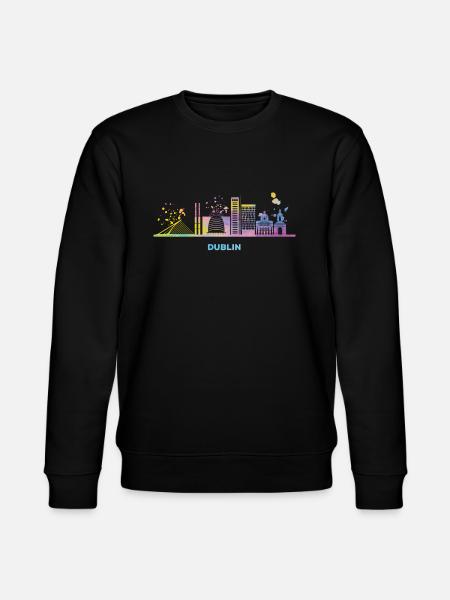 Dublin Skyline Dublin - Stanley/Stella CHANGER Unisex Organic Sweatshirt - black