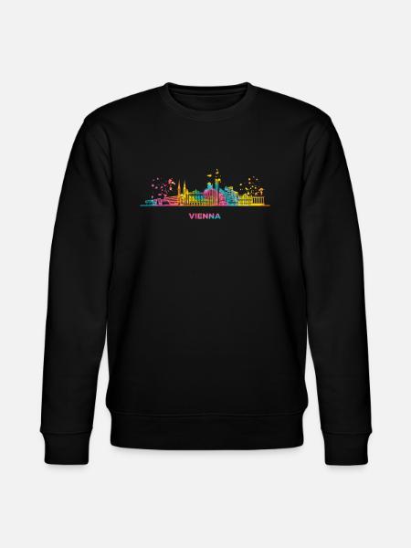 Vienesse Skyline Vienna - Stanley/Stella CHANGER Unisex Organic Sweatshirt - black