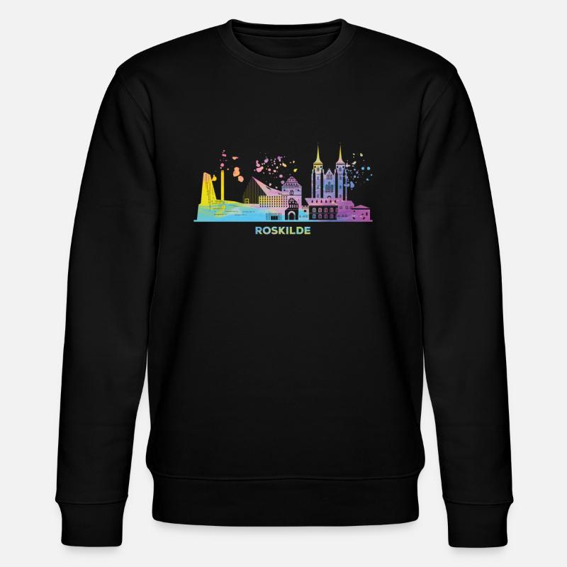 Roskilde Skyline Roskilde - Stanley/Stella Unisex Bio-Sweatshirt CHANGER  - Schwarz