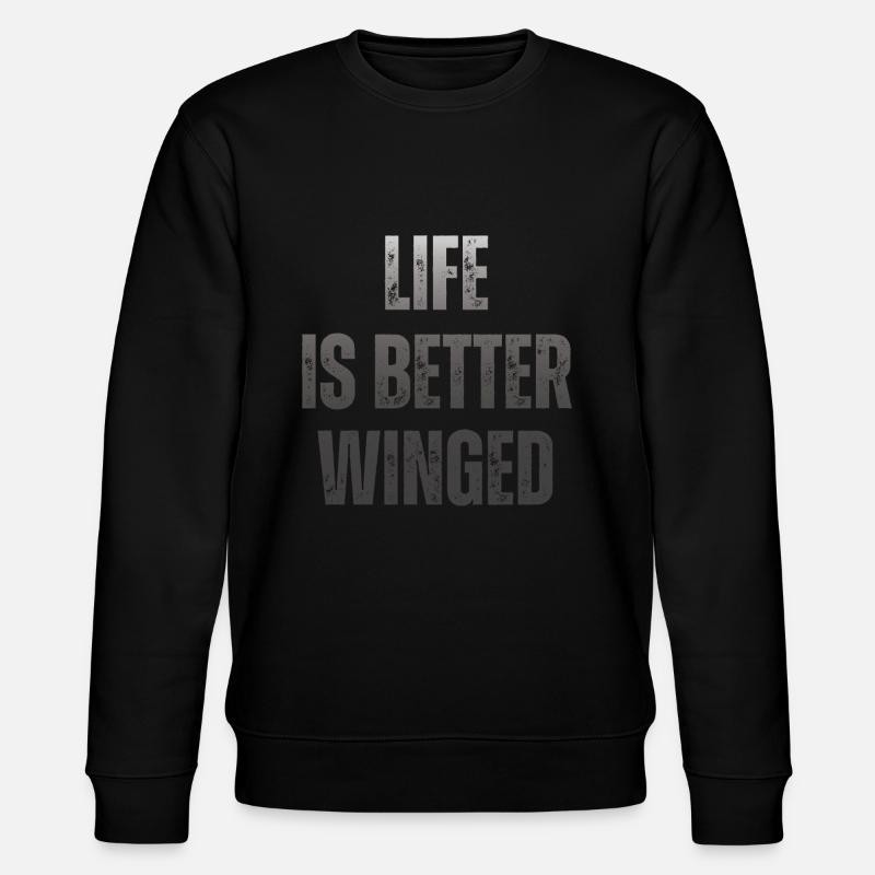 Wing Foil Wingsurf Foil Wing - Sweat bio CHANGER Stanley/Stella Unisexe - noir