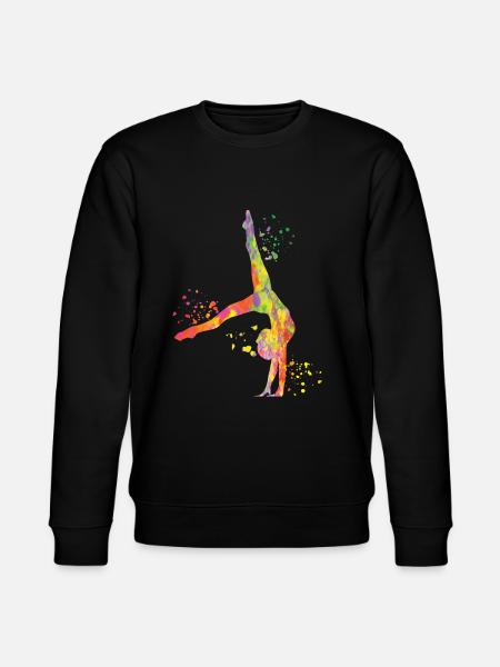 Gymnast with clubs Rhythmic gymnastics - Stanley/Stella CHANGER Unisex Organic Sweatshirt - black