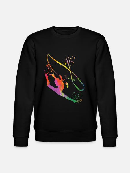 Gymnast with Band Rhythmic Gymnastics - Stanley/Stella CHANGER Unisex Organic Sweatshirt - black
