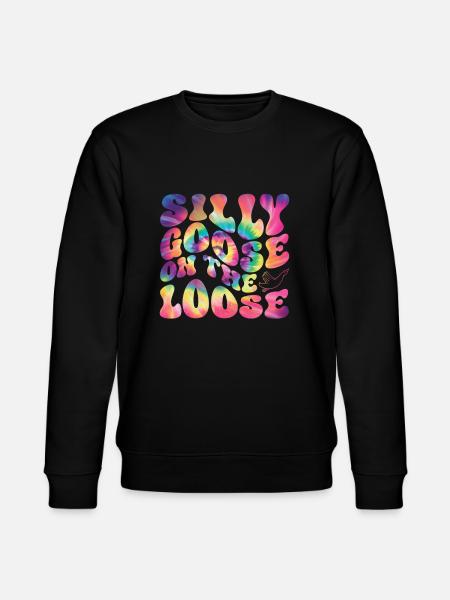 The stupid goose at large - Stanley/Stella CHANGER Unisex Organic Sweatshirt - black