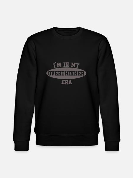In My Overthinker Era Overthink - Stanley/Stella CHANGER Unisex Organic Sweatshirt - black