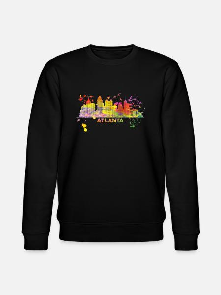 Atlantans Skyline Atlanta - Stanley/Stella CHANGER Unisex Organic Sweatshirt - black