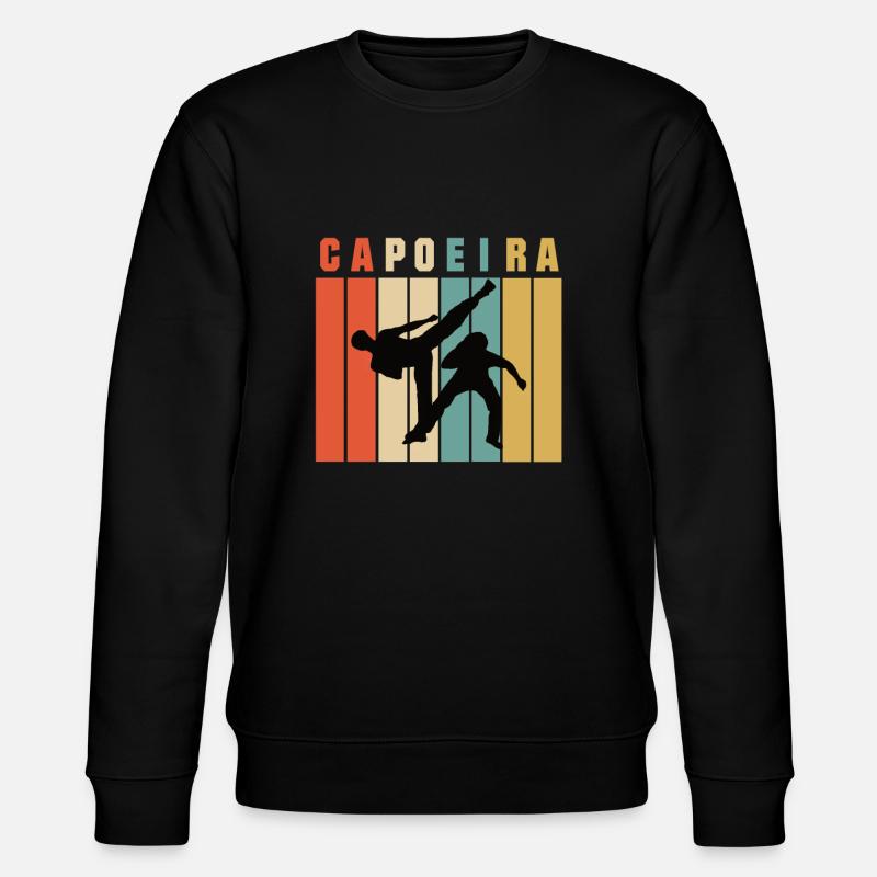 Capoeira Retro - Stanley/Stella Unisex Bio-Sweatshirt CHANGER  - Schwarz