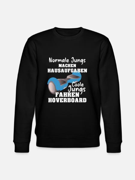 Hoverboard Coole Jungs fahren Hoverboard - Stanley/Stella Unisex Bio-Sweatshirt CHANGER - Schwarz