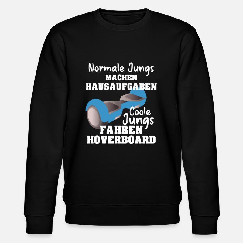 Hoverboard Coole Jungs fahren Hoverboard - Stanley/Stella Unisex Bio-Sweatshirt CHANGER  - Schwarz