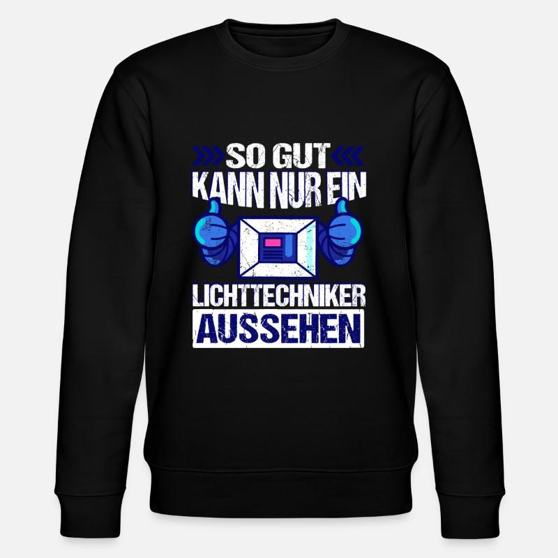Lichtdesigner Lichttechniker - Stanley/Stella Unisex Bio-Sweatshirt CHANGER  - Schwarz