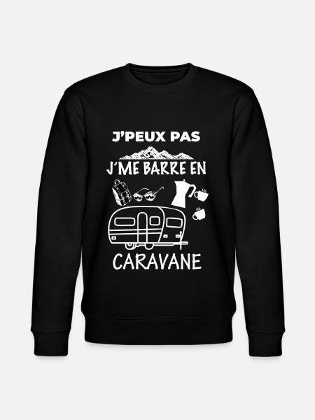 Caravane j'me barre en caravane - Sweat bio CHANGER Stanley/Stella Unisexe - noir
