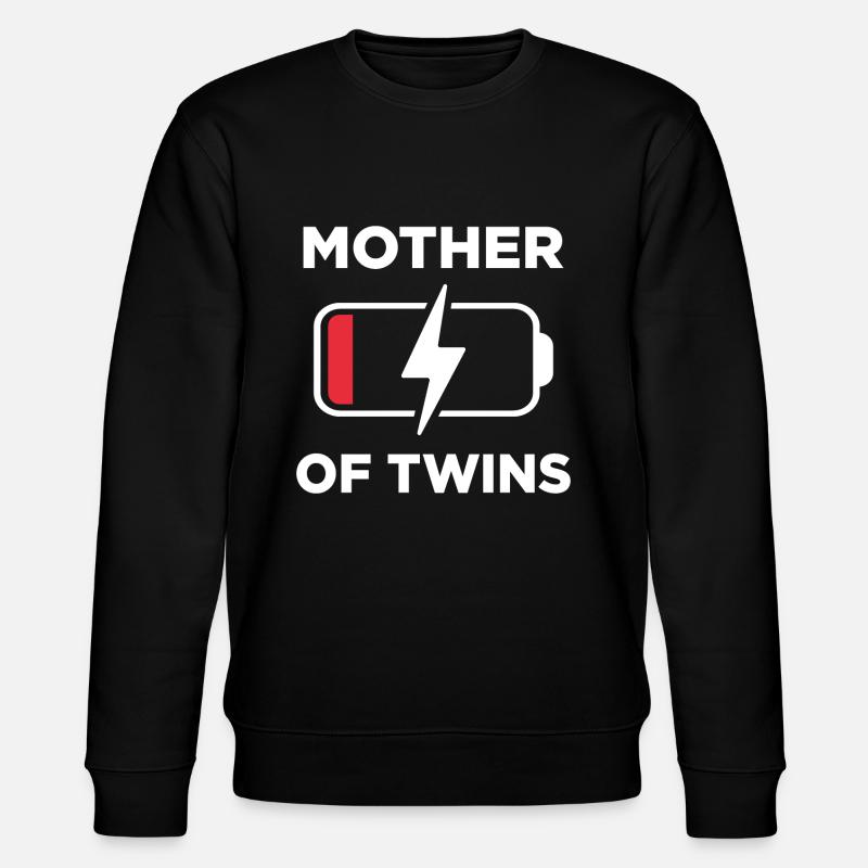 Mère de jumeaux - Sweat bio CHANGER Stanley/Stella Unisexe - noir