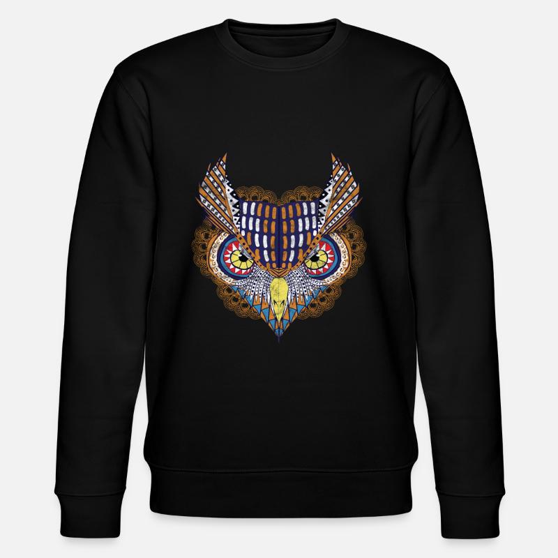 Art - chouette - Sweat bio CHANGER Stanley/Stella Unisexe - noir