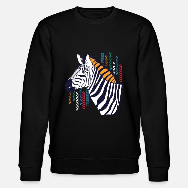 Globales Nomadenpferd - Stanley/Stella Unisex Bio-Sweatshirt CHANGER  - Schwarz